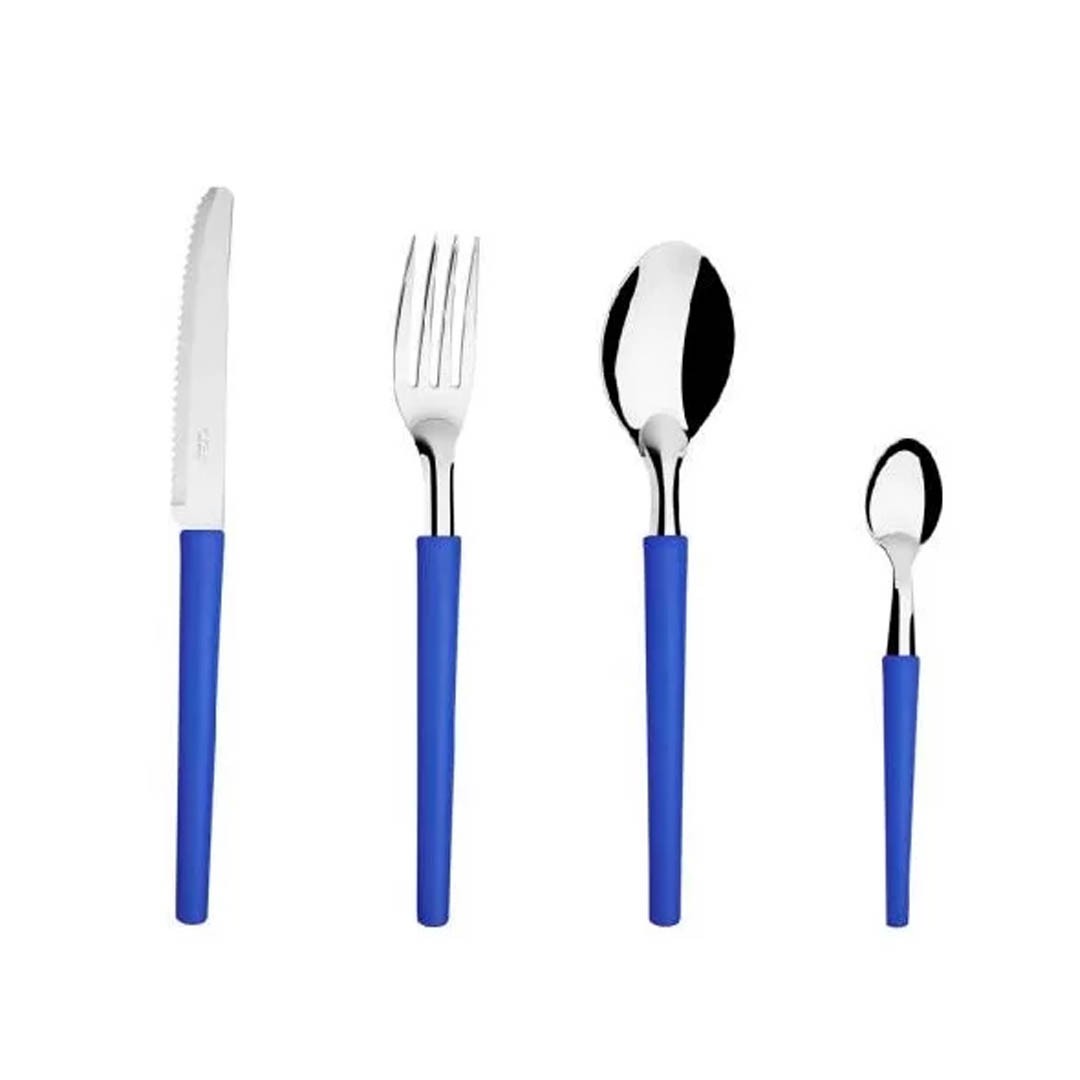 PACK CUBIERTOS 24 PZAS AZUL DISOLLE - 1