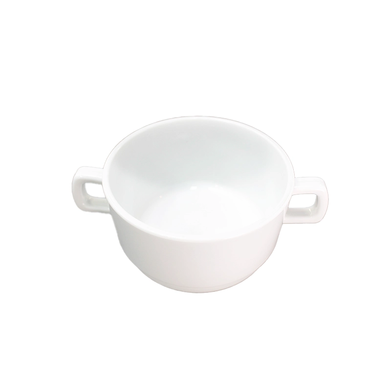 SET DE 4 TAZON CONSOME PC BLANCO 300 ML - 1
