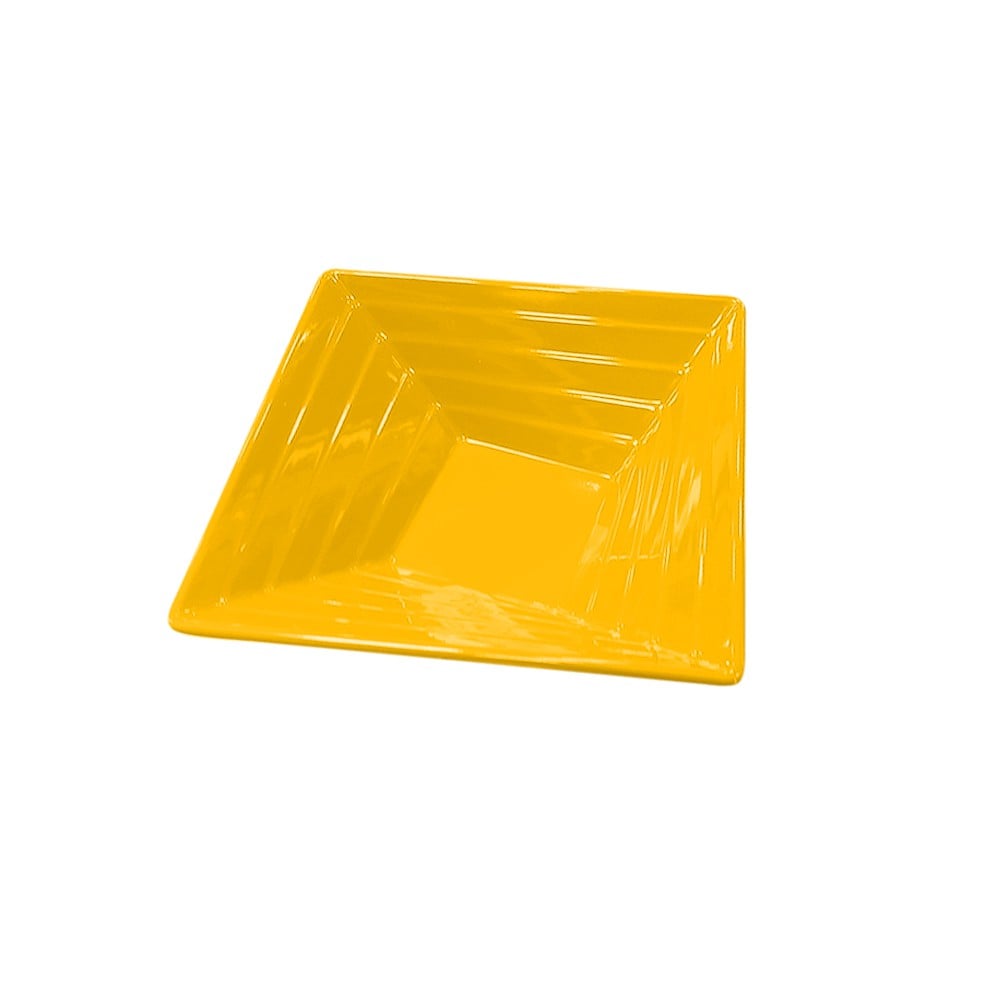 SET DE 4 BOWL CUADRADO MELAMINA 15 CM. AMARILLO - 1