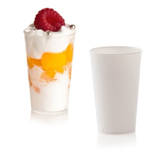 SET DE 50 MINI VASO TUBO POSTRE PS POLIESTIRENO LÍNEA DESSERT VENERE 123.5 - 2