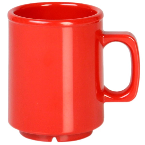 MUG MELAMINA ROJO 240ML - 1