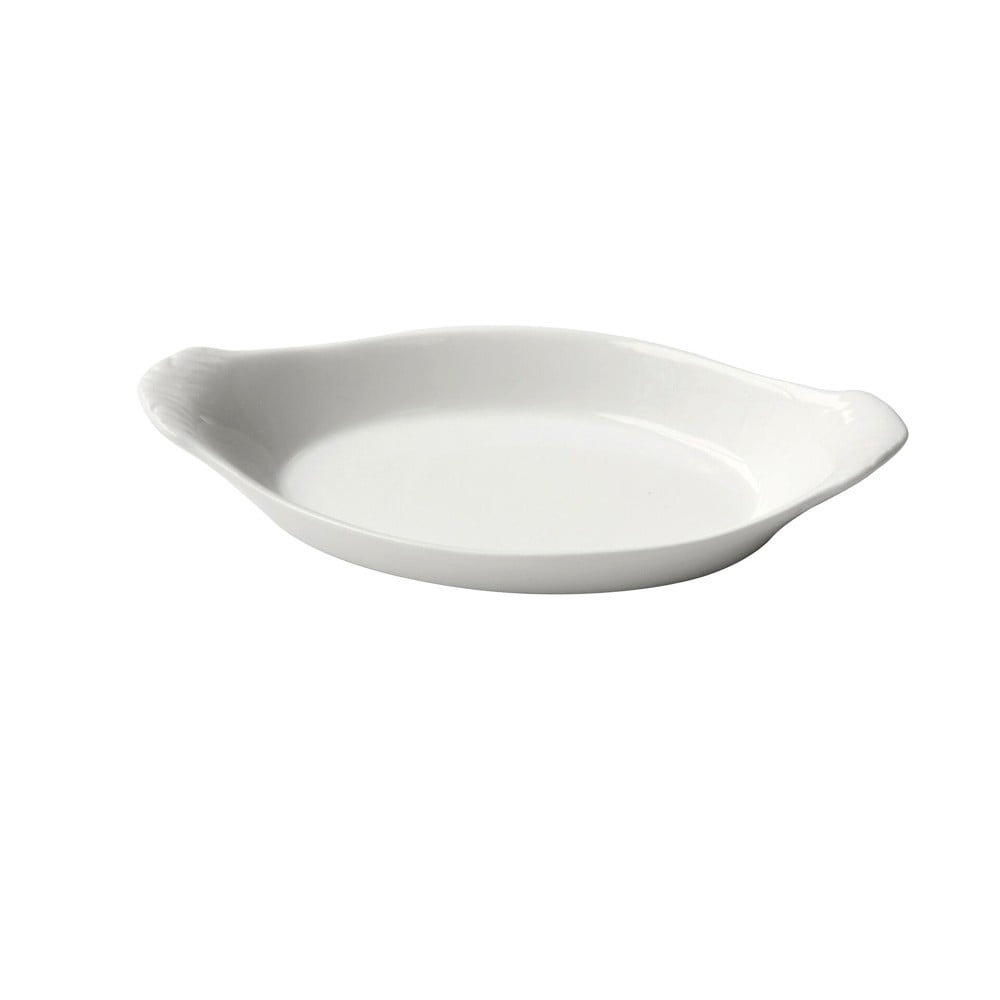 SET DE 2 PLATO OVAL CON OREJAS PORCELANA 17 CM. - 1