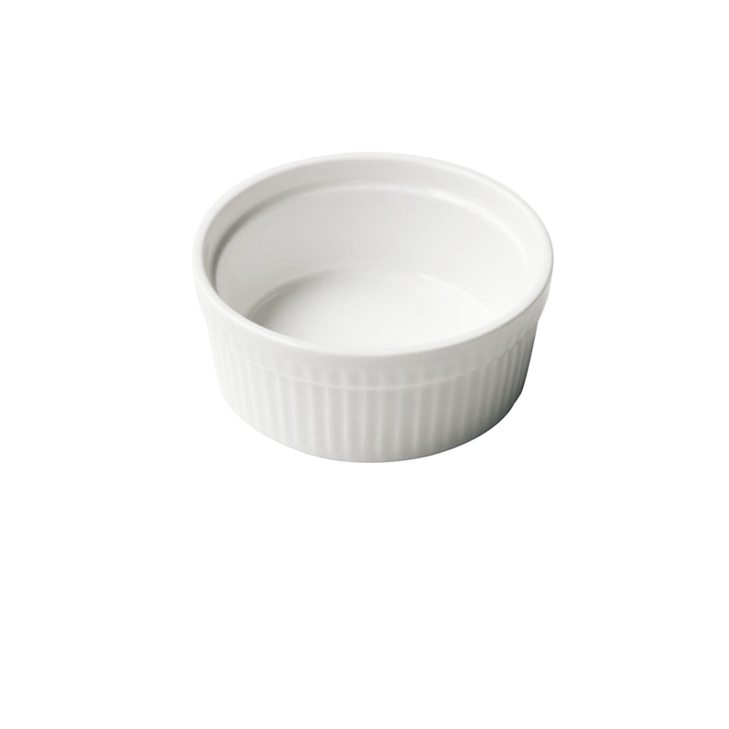 SET DE 6 POCILLO PORCELANA ACANALADO 8.5 CM - 1
