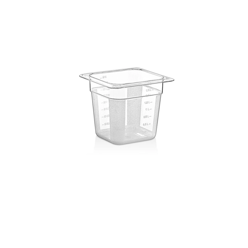 CONTENEDOR POLICARBONATO TRANSPARENTE 1/6X15 CM - 1