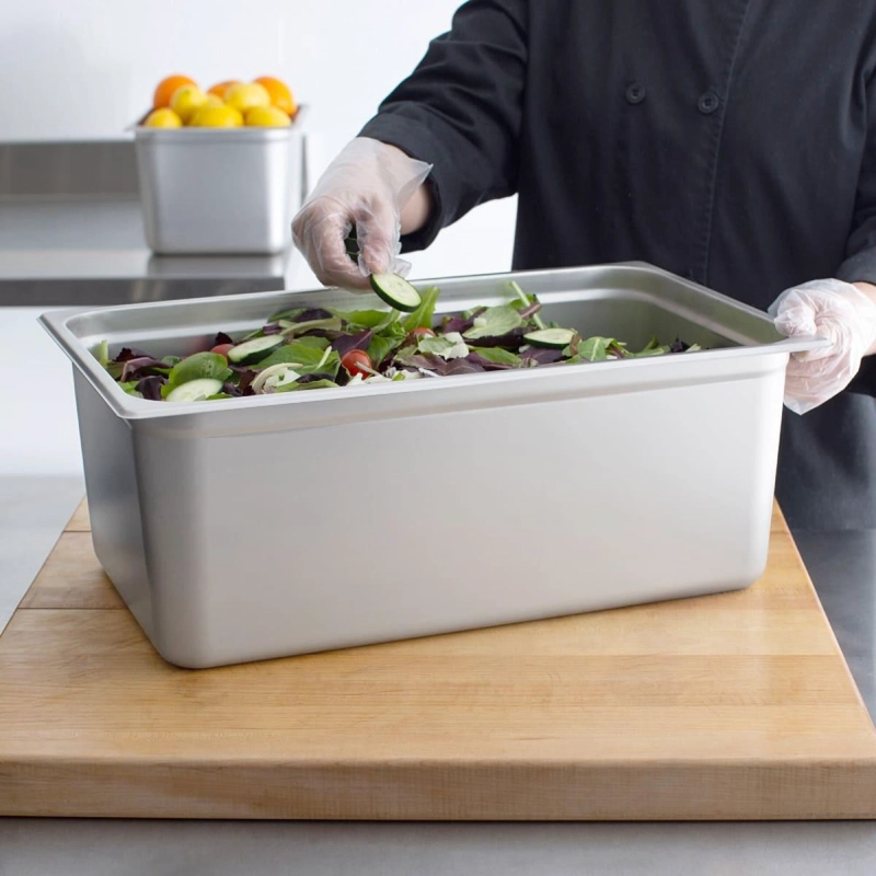 CONTENEDOR GASTRONOMICO ACERO INOXIDABLE GN 1/1 X 20 CM LINEA PREMIUM - 6