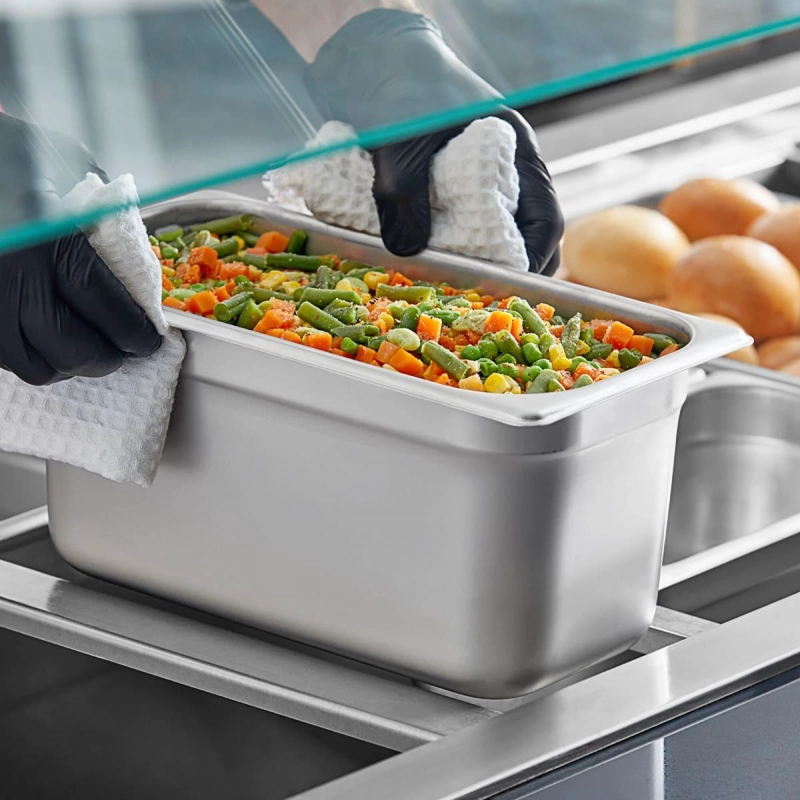CONTENEDOR GASTRONOMICO ACERO INOXIDABLE GN 1/3 X 15 CM LINEA PREMIUM - 2