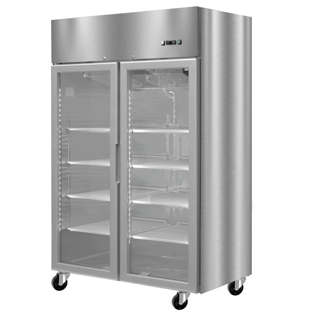 CONGELADOR IMAHE ACERO INOX 2 PUERTAS VIDRIO 1300 LITROS - 1
