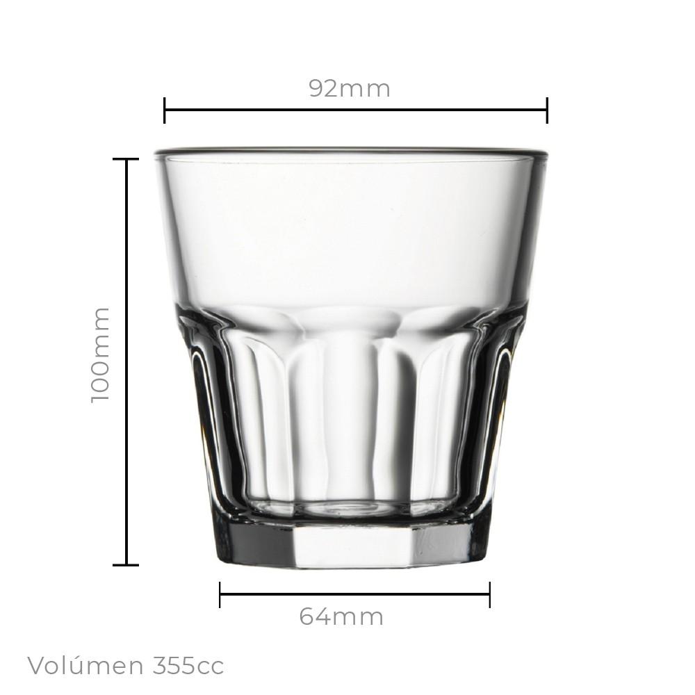 SET 3 VASOS WHISKY MOD. CASABLANCA 355 CC. - 3