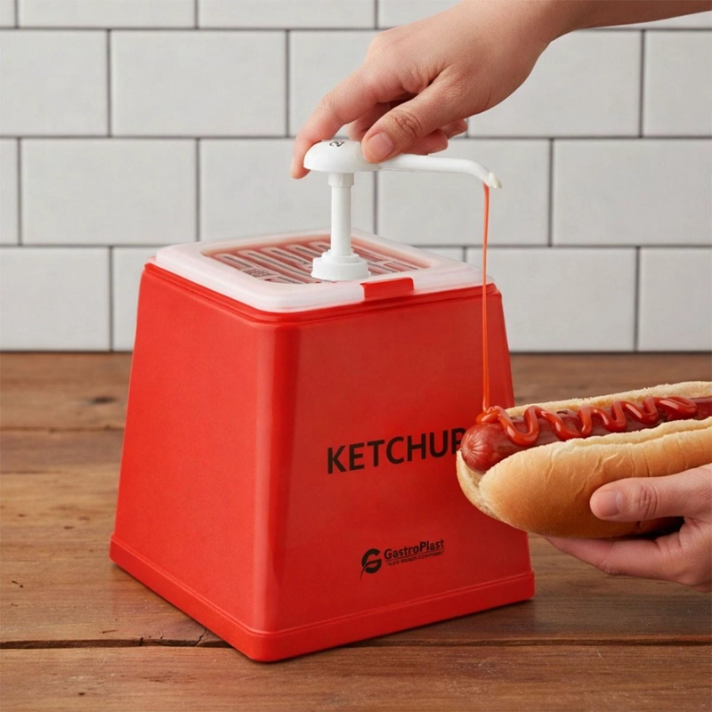 DISPENSADOR DE KE TCHUP ROJO - 2