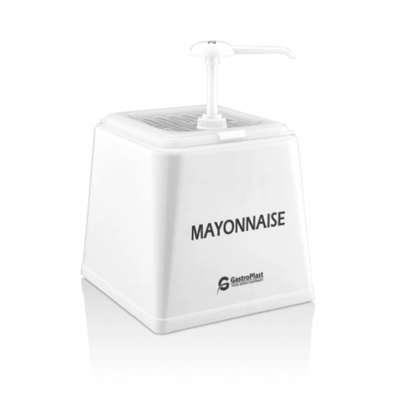 DISPENSADOR DE MAYONESA BLANCO - 1