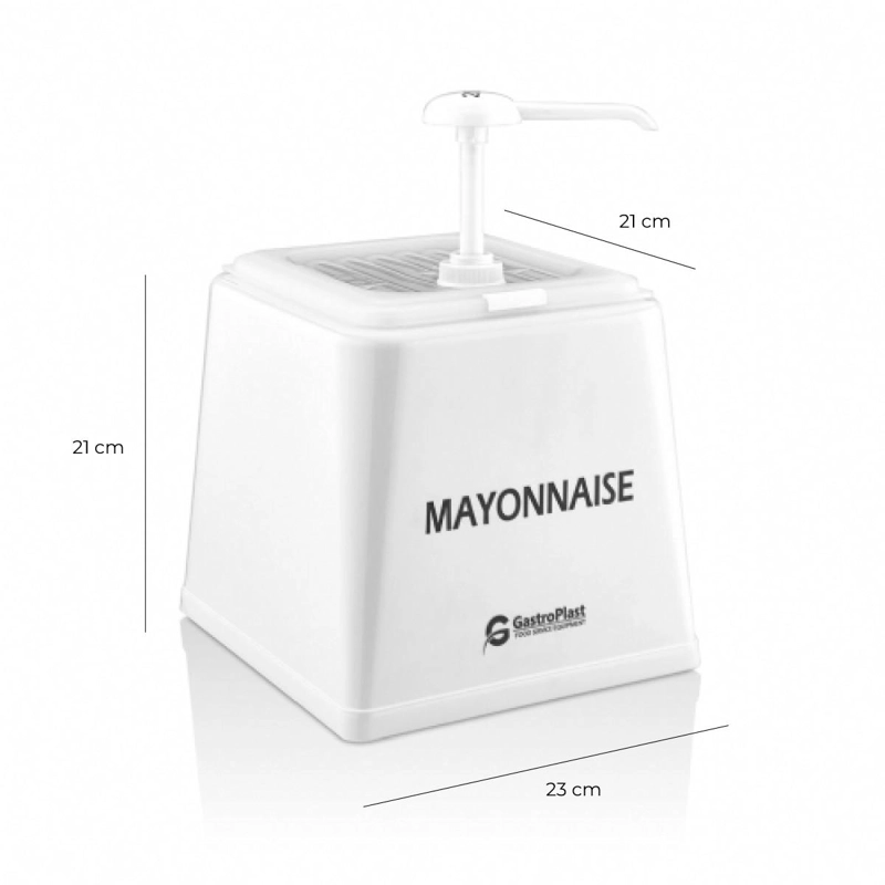 DISPENSADOR DE MAYONESA BLANCO - 4