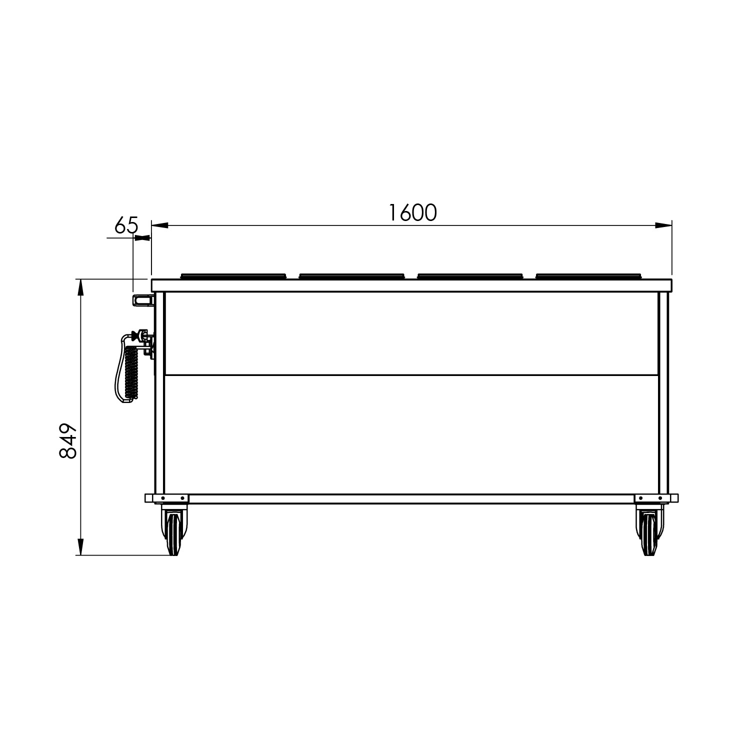 BAÑO MARIA MOBIL KUSINA 4 GN 1/1 MULTITERMOSTATO - 3