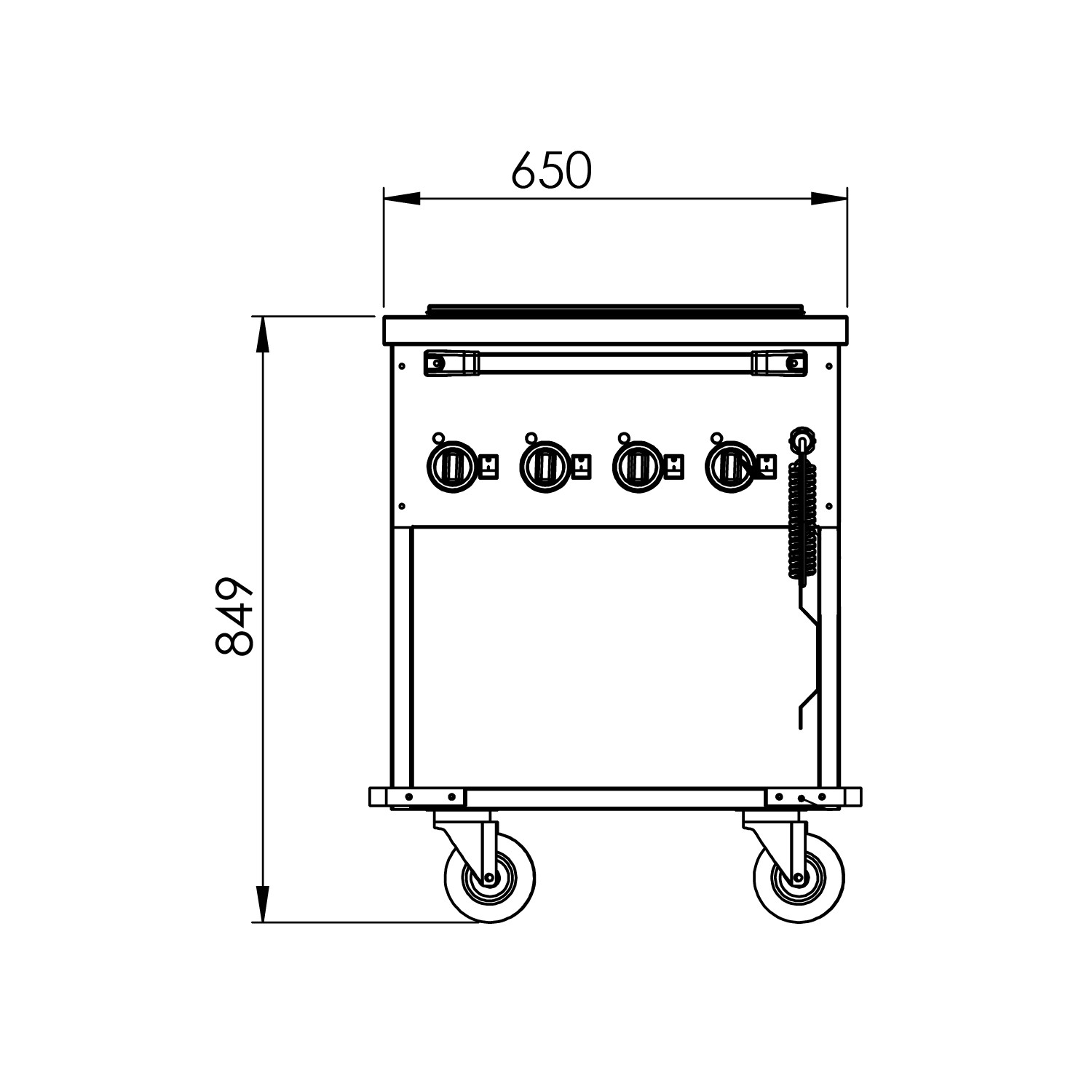 BAÑO MARIA MOBIL KUSINA 4 GN 1/1 MULTITERMOSTATO - 5