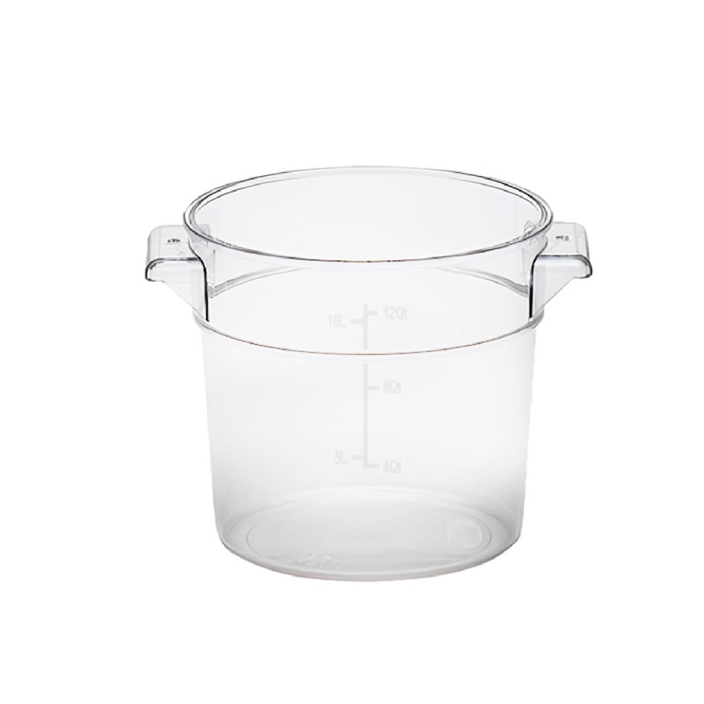 CONTENEDOR POLICARBONATO REDONDO 11,4 LT CON TAPA TRANSPAREN - 1