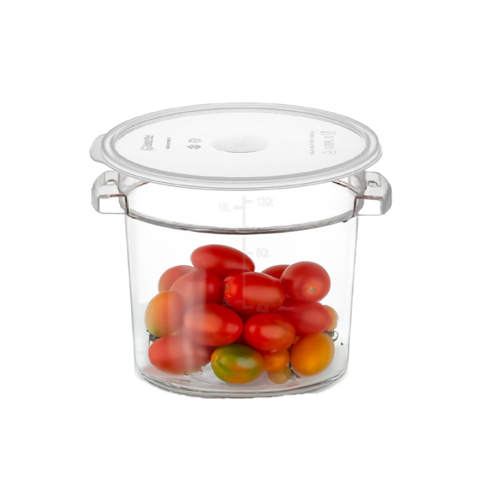 CONTENEDOR POLICARBONATO REDONDO 11,4 LT CON TAPA TRANSPAREN - 2