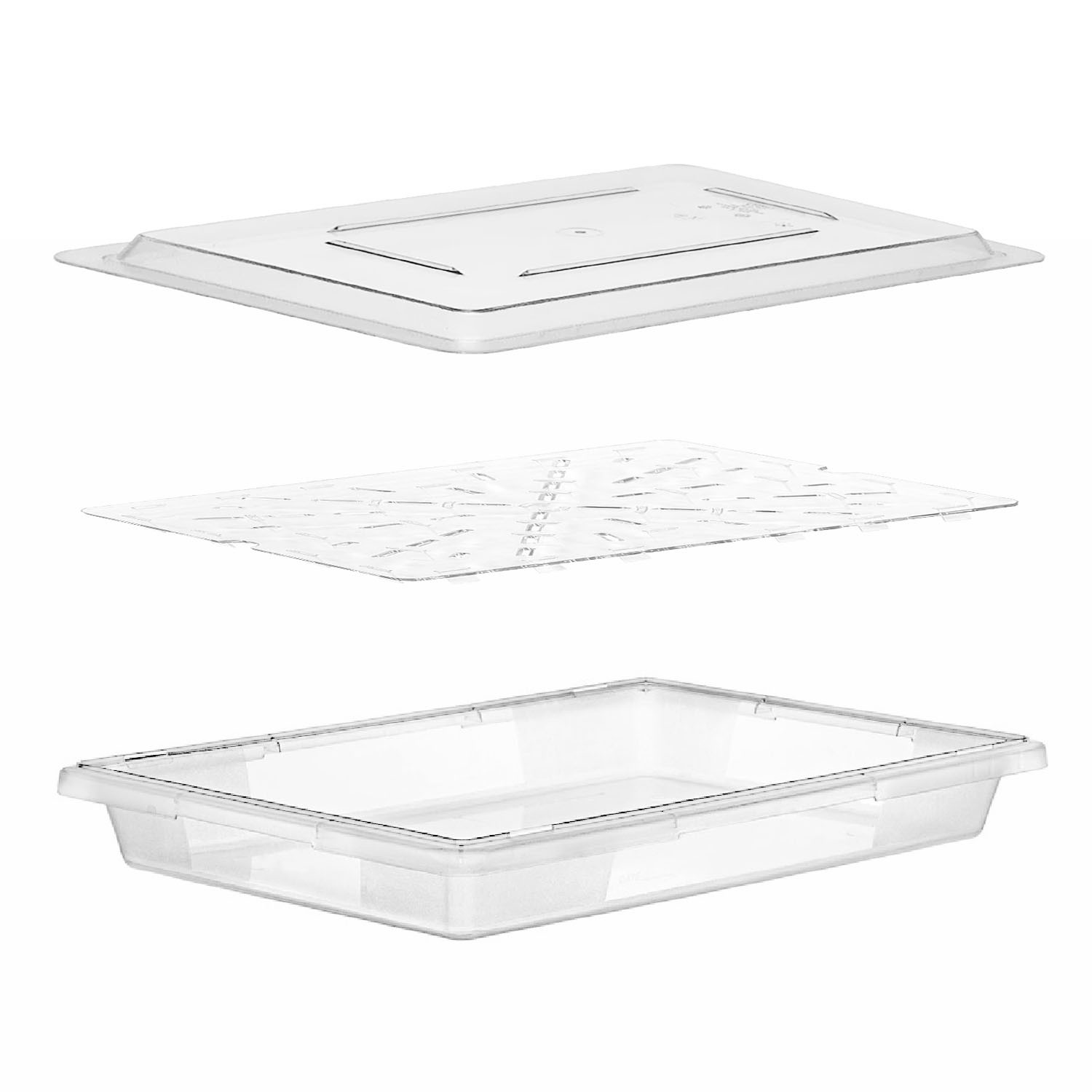 PACK CAJA DE ALMACENAMIENTO MAS TAPA Y DRENAJE 66X46X9 CM - 1