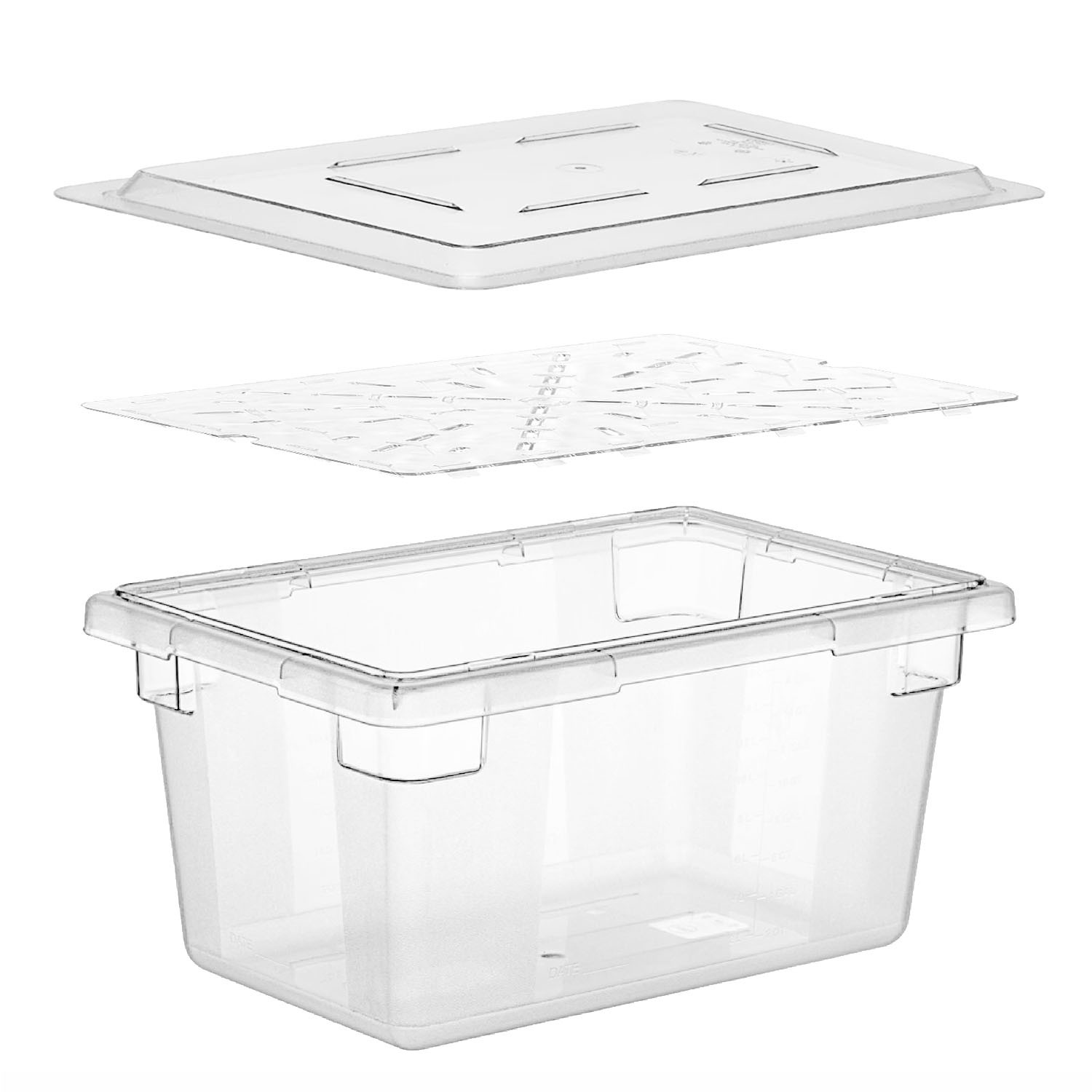 PACK CAJA DE ALMACENAMIENTO MAS TAPA Y DRENAJE 46X30X23 CM - 1