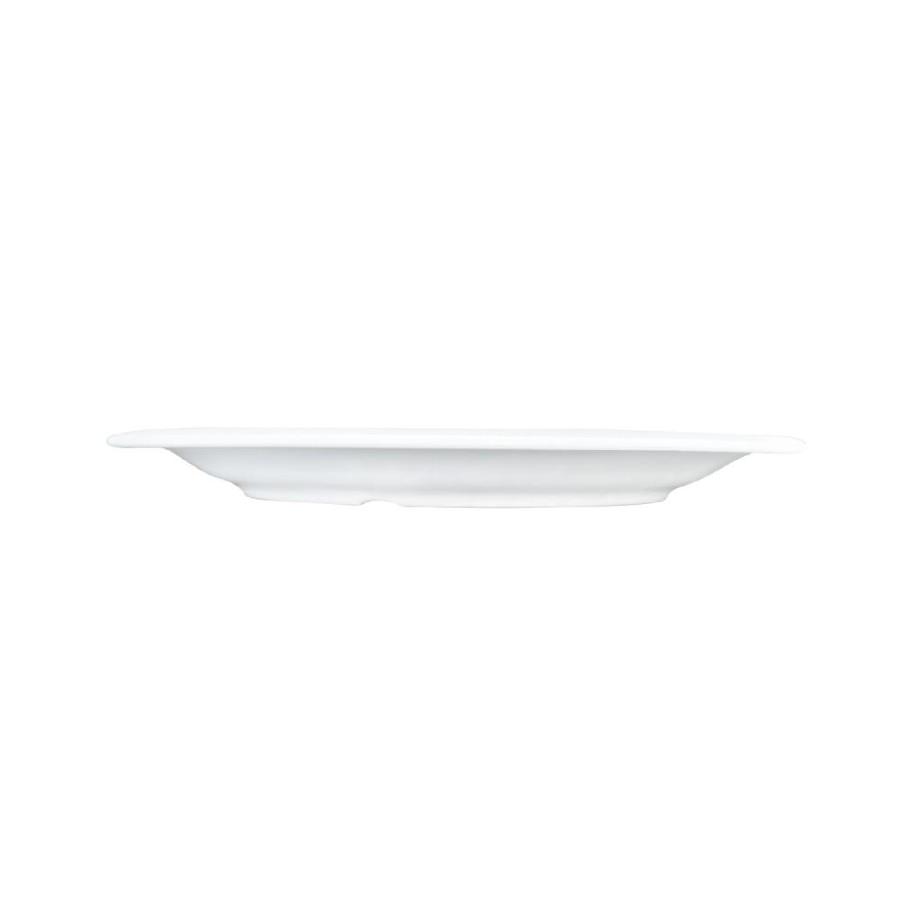 SET DE 6 PLATOS DE MELAMINA REDONDO BORDE ANCHO BLANCO 14 CM - 3