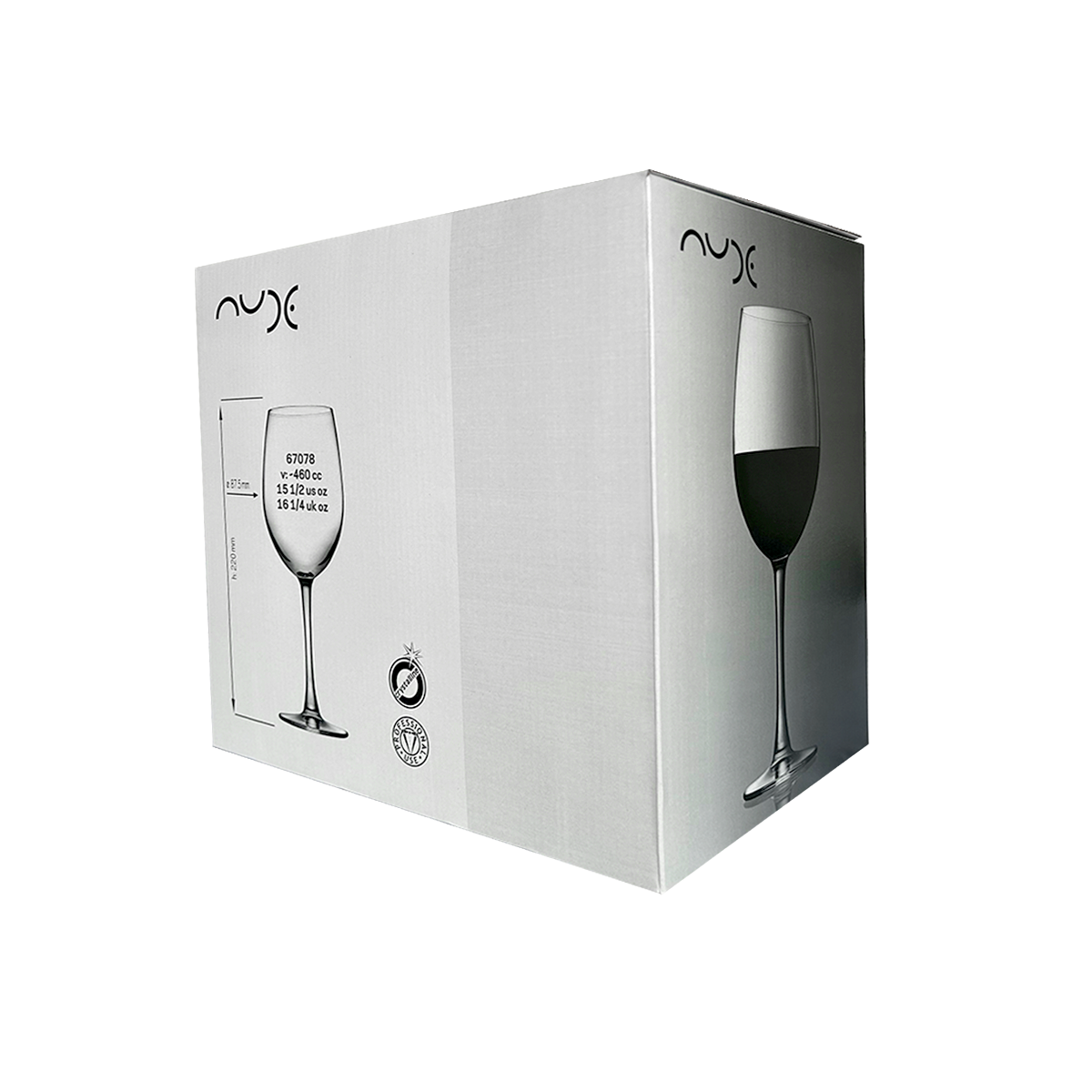 SET 6 COPA VINO TINTO CRISTAL 460 CC. LINEA RESERVA - 4