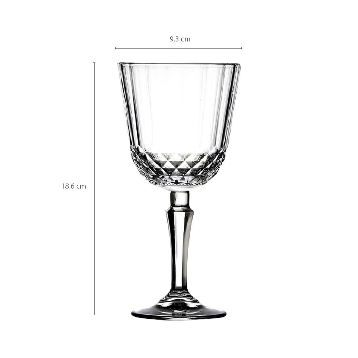 SET 3 COPAS VINO TINTO 310 CC. LINEA DIONY - 6