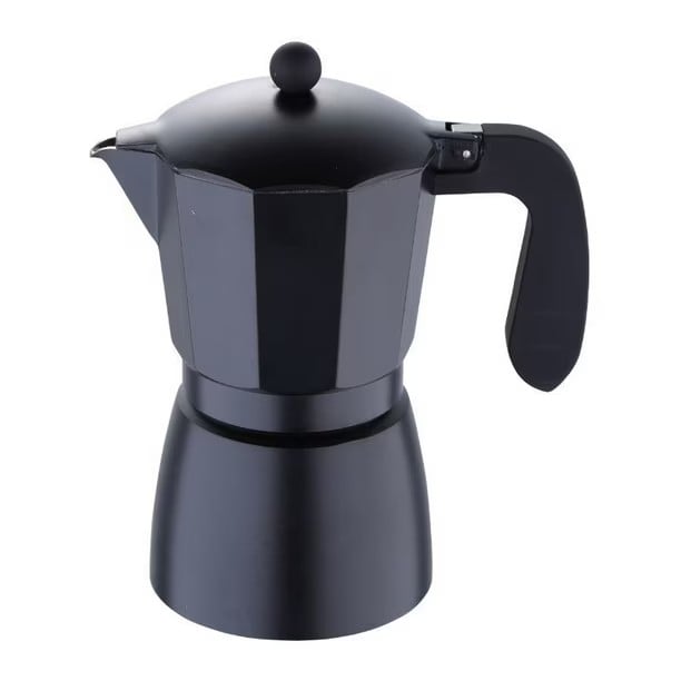 CAFETERA ITALIANA 9 TAZAS NEGRO MATE BERGNER - 1