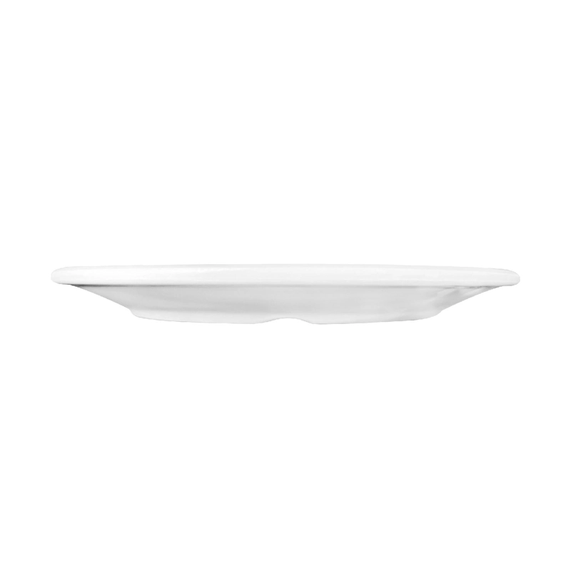 SET DE 6 PLATOS DE MELAMINA REDONDO SIN BORDE BLANCO 17 CM L - 2