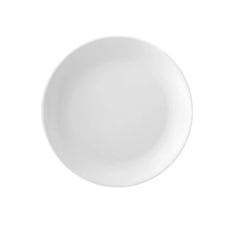 SET DE 6 PLATOS DE MELAMINA REDONDO SIN BORDE BLANCO 17 CM L - 4