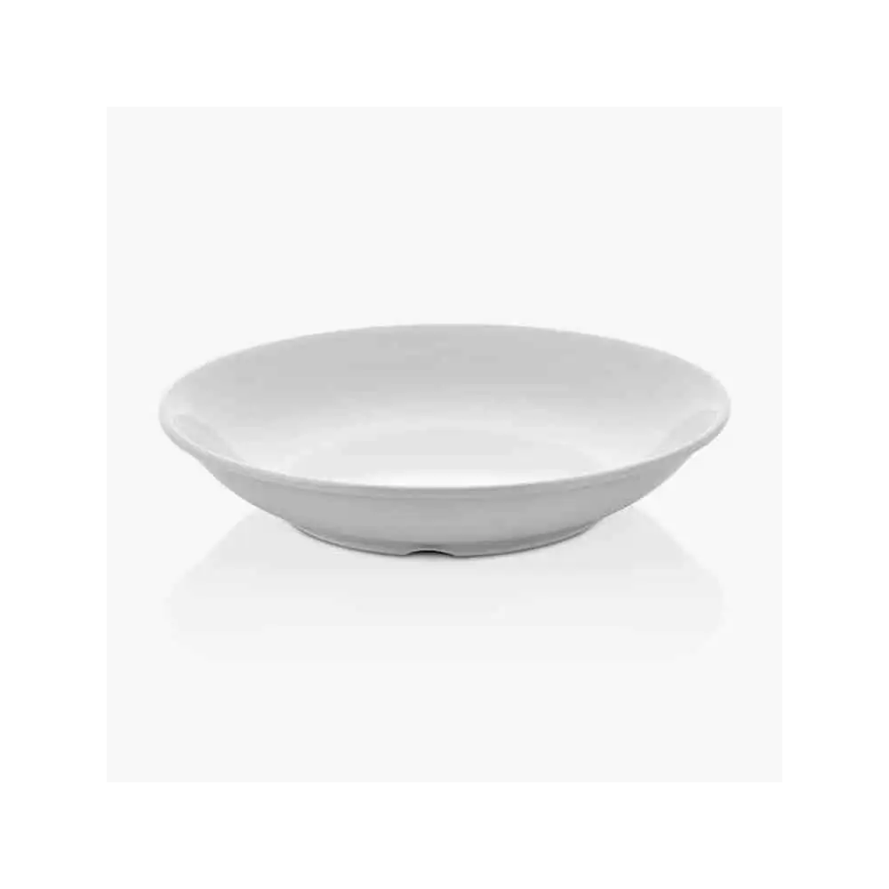 SET DE 6 PLATOS DE MELAMINA HONDO SIN BORDE BLANCO 19 CM LIN - 1