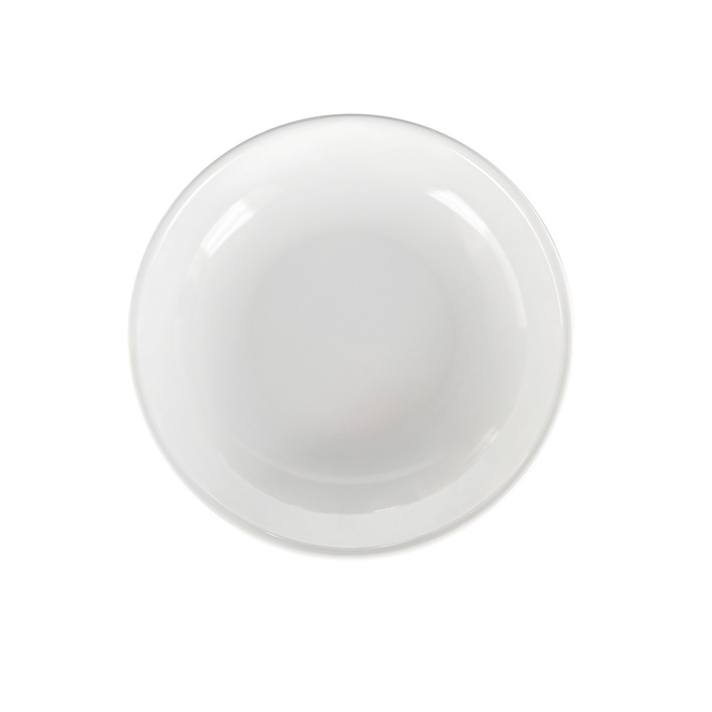SET DE 6 PLATOS DE MELAMINA HONDO SIN BORDE BLANCO 19 CM LIN - 2