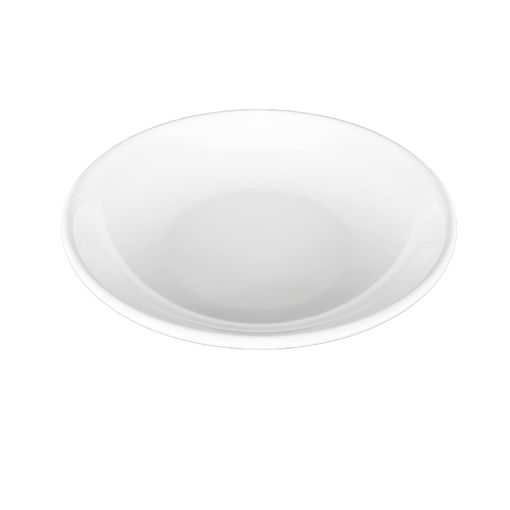 SET DE 6 PLATOS DE MELAMINA HONDO SIN BORDE BLANCO 19 CM LIN - 4