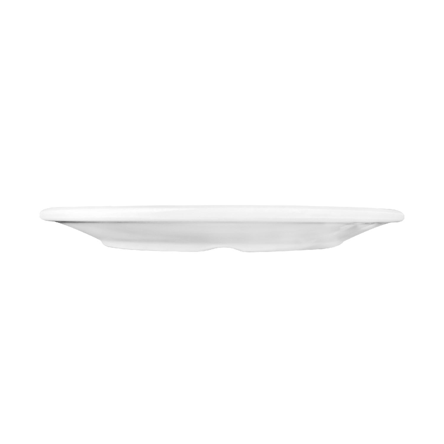 SET DE 6 PLATOS DE MELAMINA REDONDO SIN BORDE BLANCO 25 CM L - 3