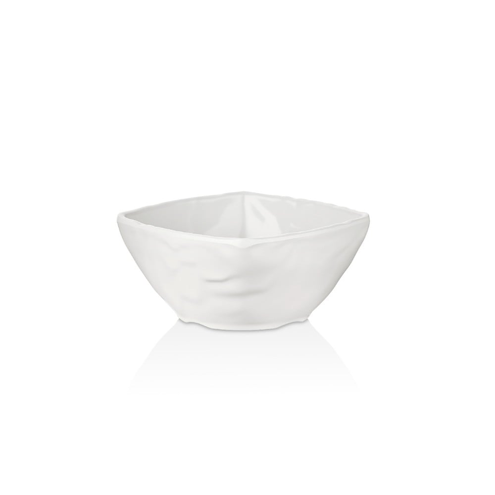 SET DE 6 BOWLS DE MELAMINA CUADRADO BLANCO 12.5 X 12.5 CM LI - 1