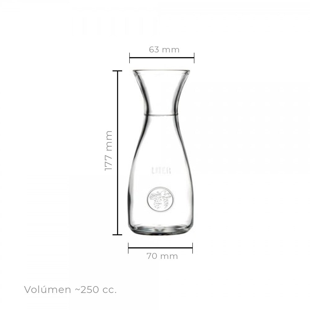 SET DE 6 BOTELLA DE VIDRIO 250 CC LINEA BACCHUS - 3