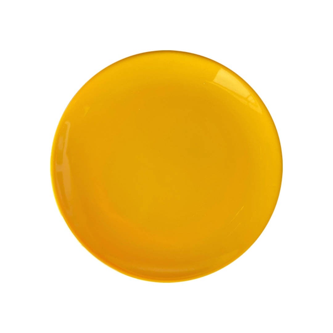 SET DE 4 PLATOS MELAMINA 16 CM. AMARILLO - 1