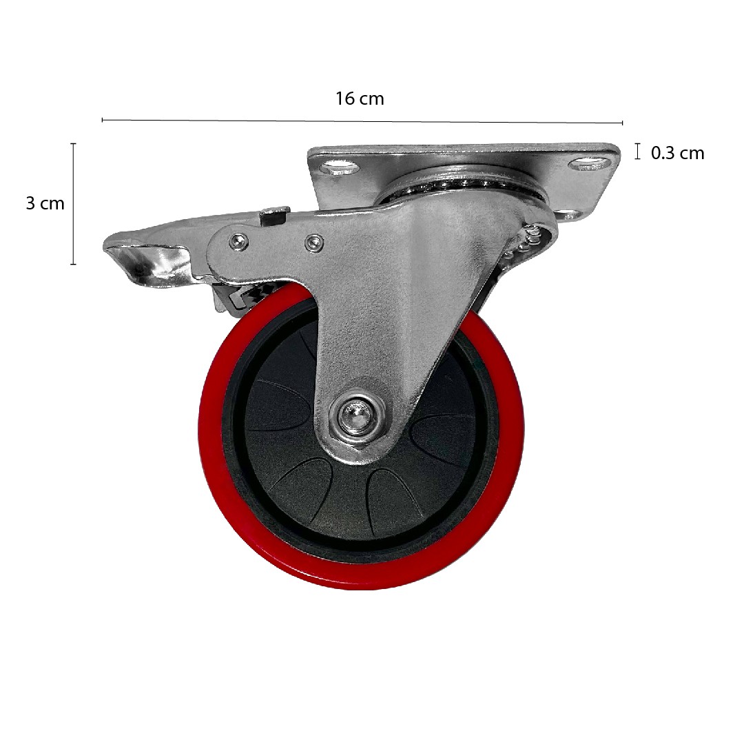 RUEDA IMAS FRENOS ACERO 4' X 100 MM - 3