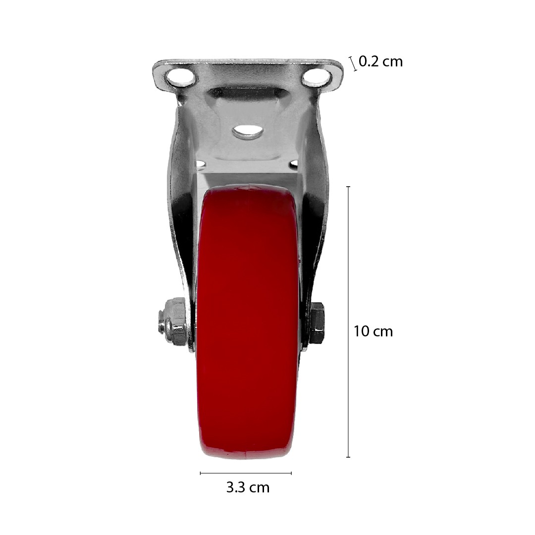 RUEDA IMAS FIJA ACERO 4' X 100 MM - 6