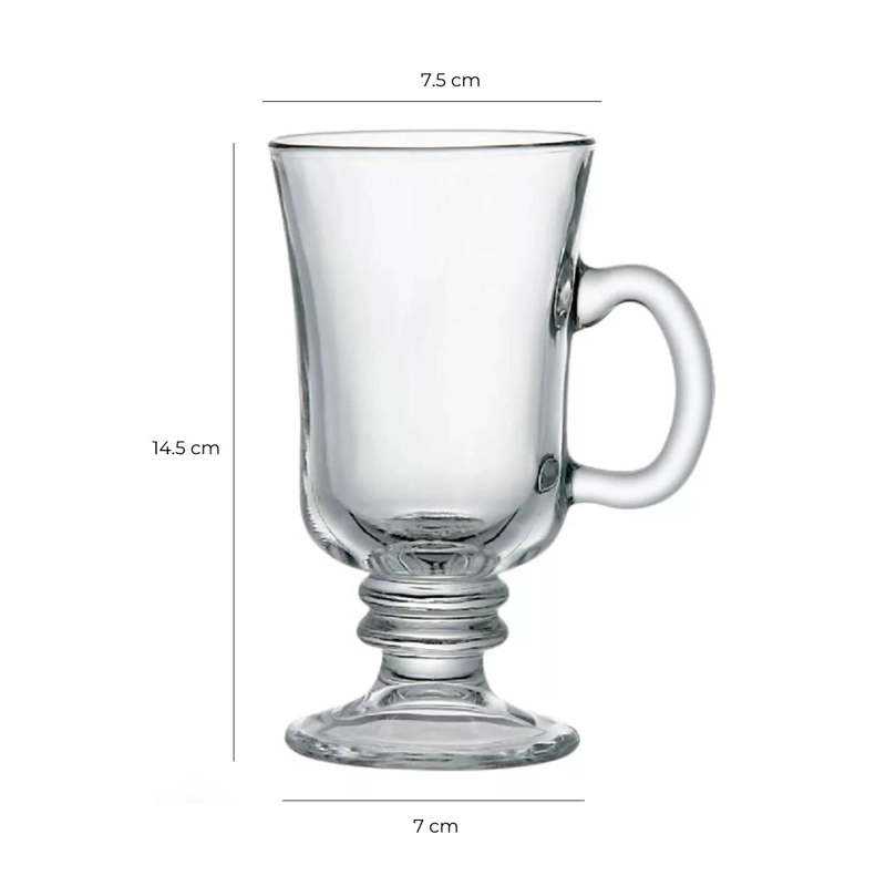 SET 6 TAZAS BILL VIDRIO 240 CC - 5