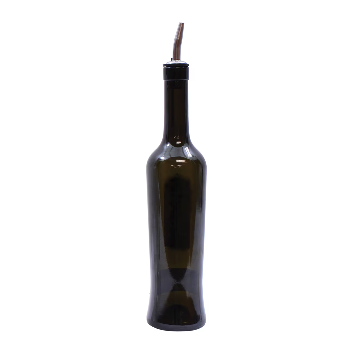 BOTELLA ALIÑO CON DOSIFICADOR VIDRIO VERDE 510 ML MODELO LUNA - 1