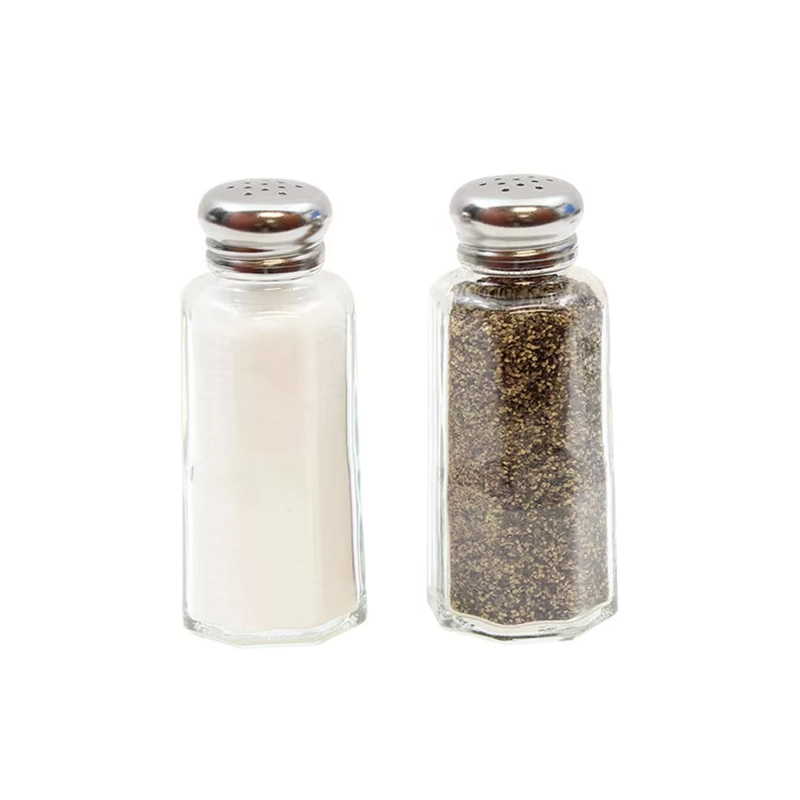 SALERO Y PIMENTERO DE VIDRIO 2 OZ - 2