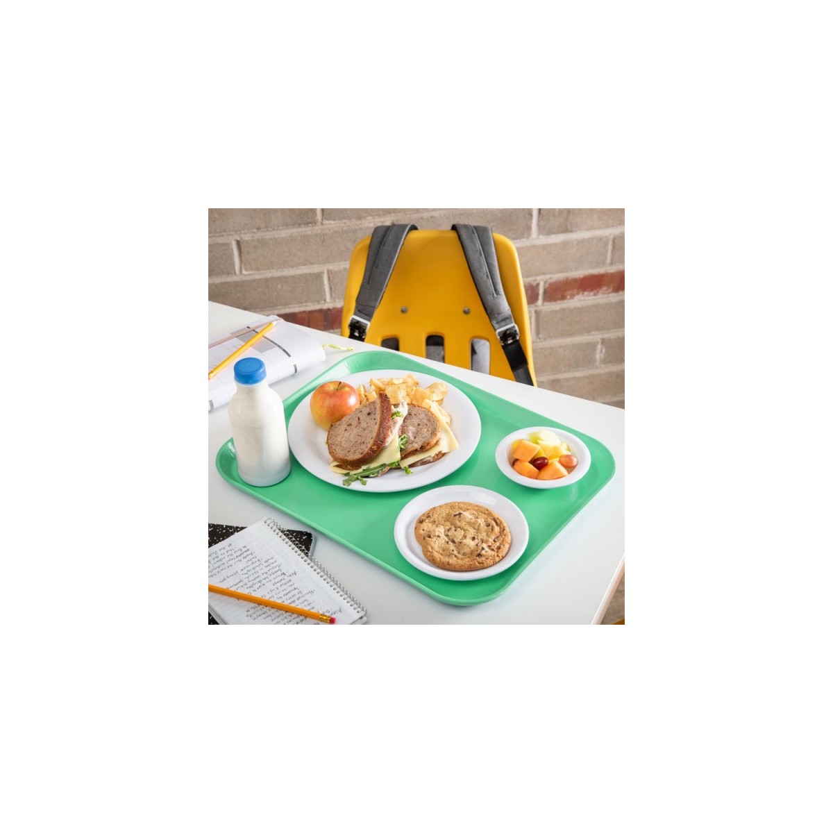 BANDEJA FIBRA DE VIDRIO 35X45 CM VERDE - 2