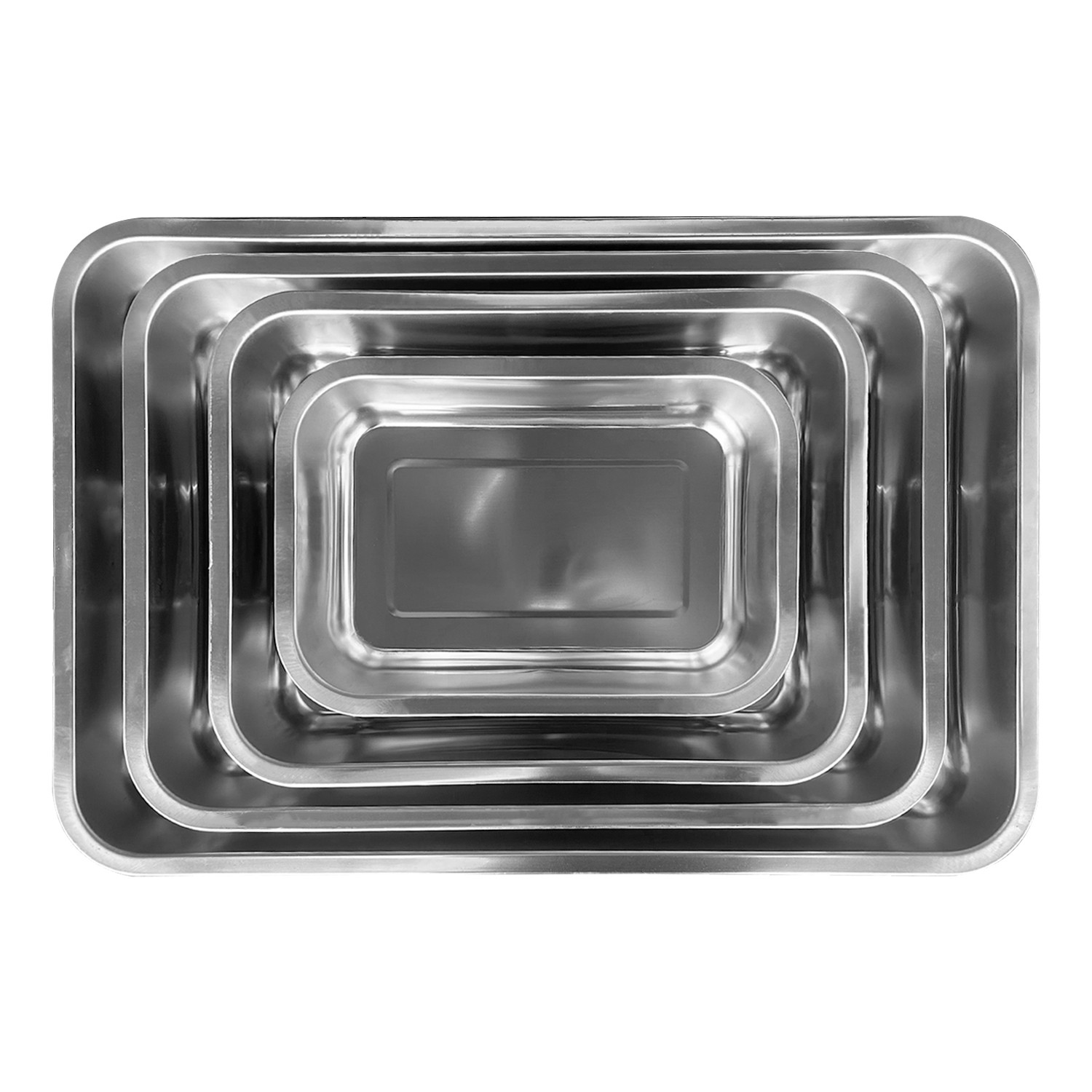 AZAFATE CON AZAS ACERO INOXIDABLE 40X30X7 CM - 9