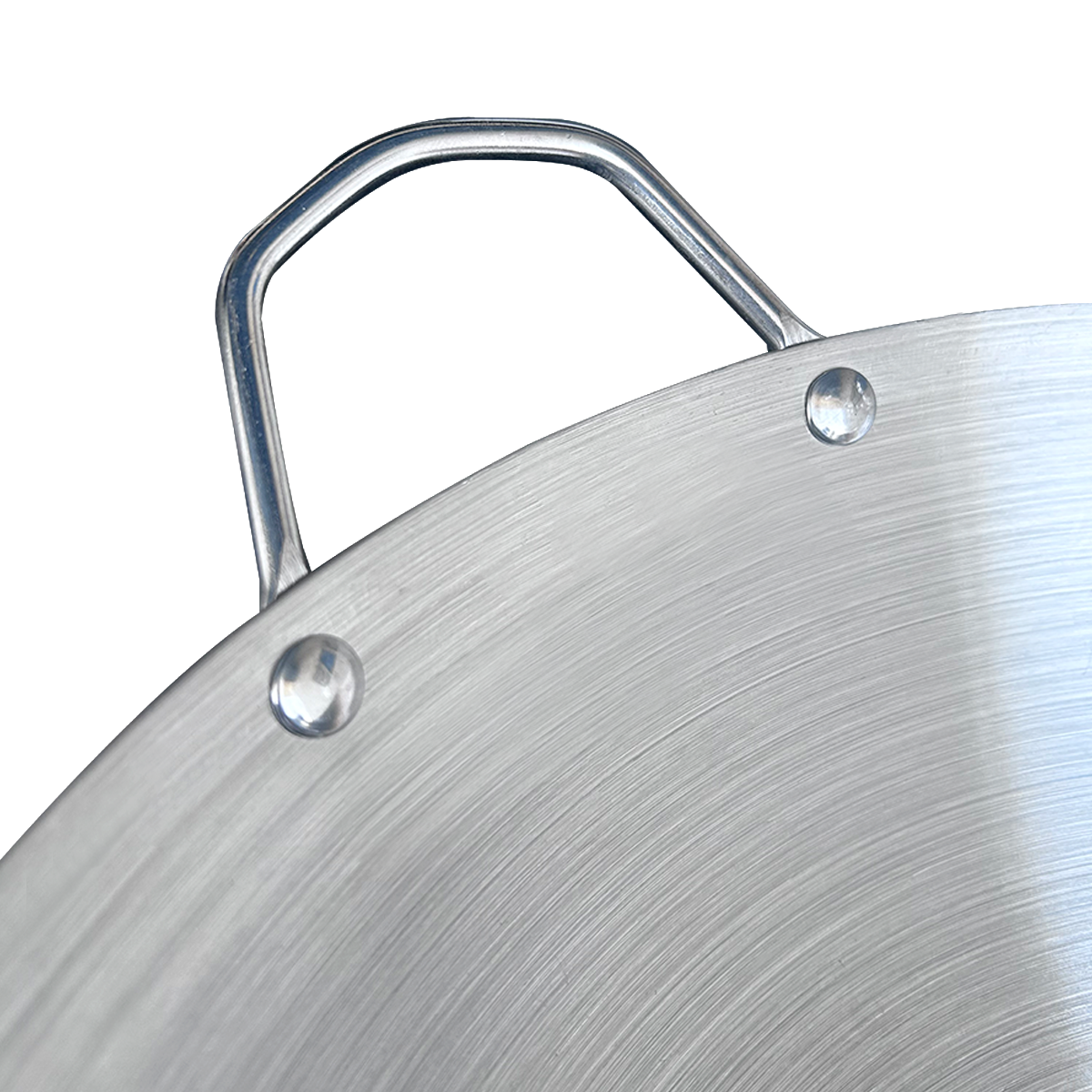 WOK ACERO INOX CON MANGO Y AZA 32 CM - 4