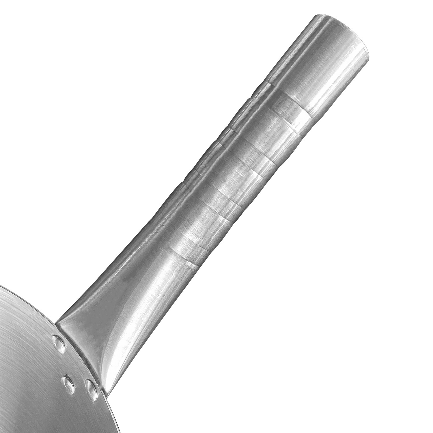 WOK ACERO INOX CON MANGO Y AZA 32 CM - 7