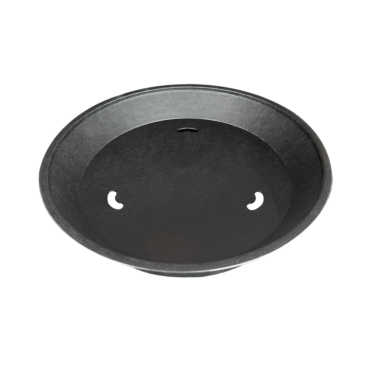 PLATO REDONDO CON BASE NEGRO 30.5XH6 CM - 1