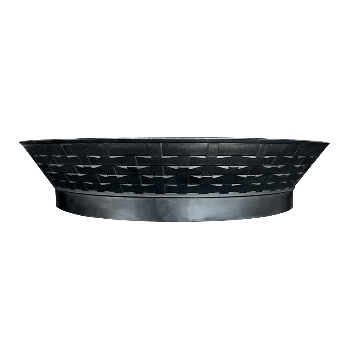 PLATO REDONDO CON BASE NEGRO 30.5XH6 CM - 3