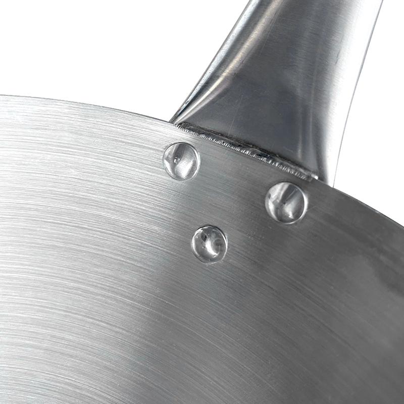 WOK ACERO INOX CON MANGO Y AZA 43 CM - 3