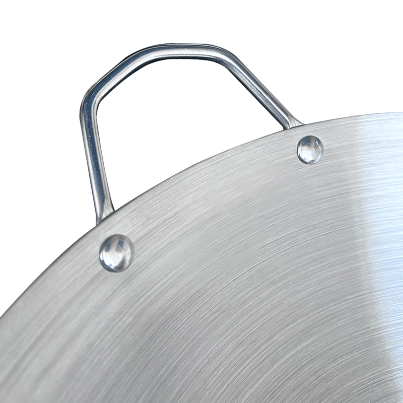 WOK ACERO INOX CON MANGO Y AZA 43 CM - 4