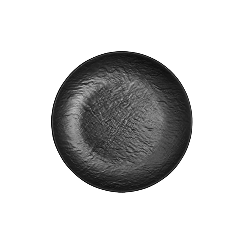 PLATO MELAMINA NEGRA 20 CM LINEA TILDA - 1