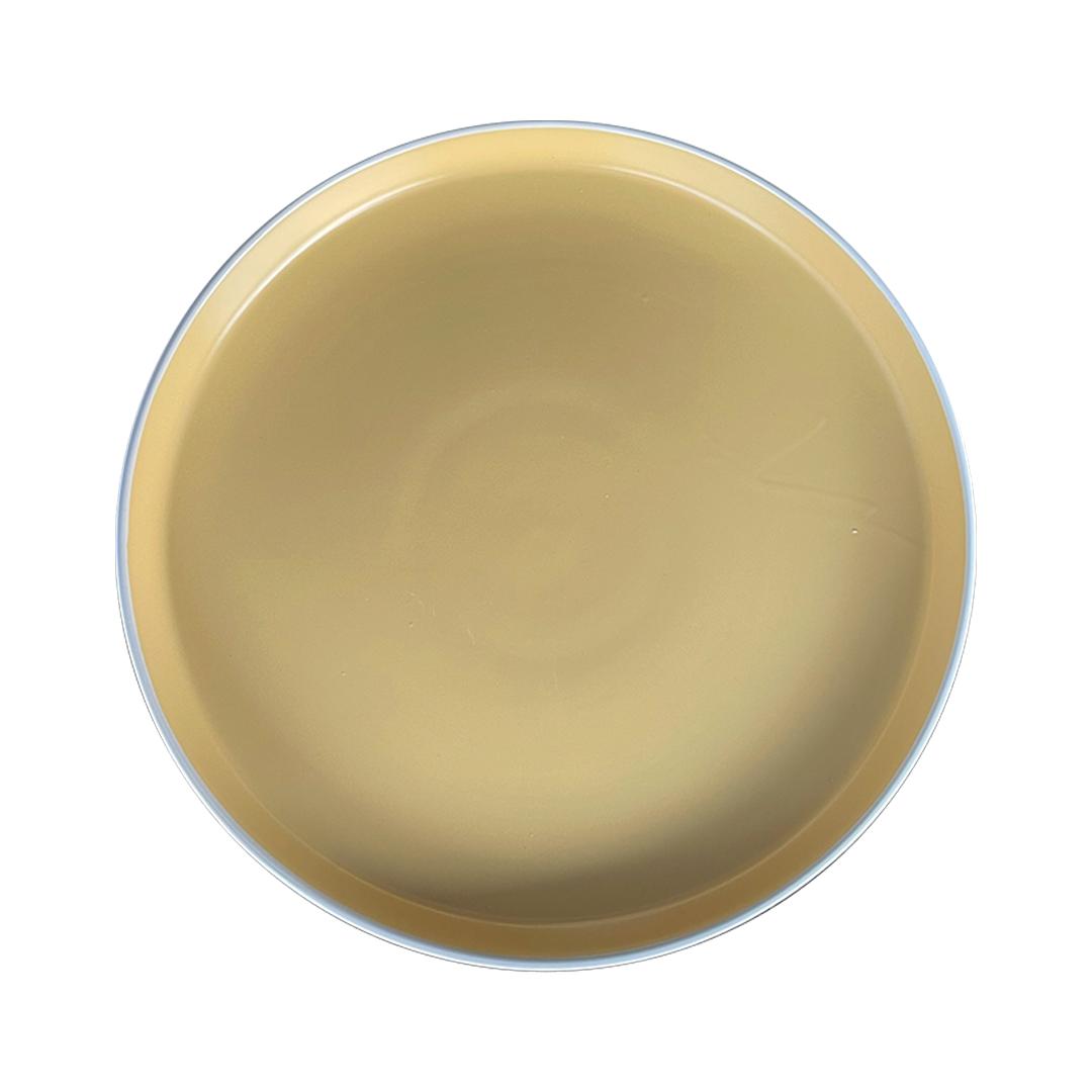 SET DE 4 PLATO PRINCIPAL CERAMICA RUSTICA 27 CM AMARILLO LIN - 4