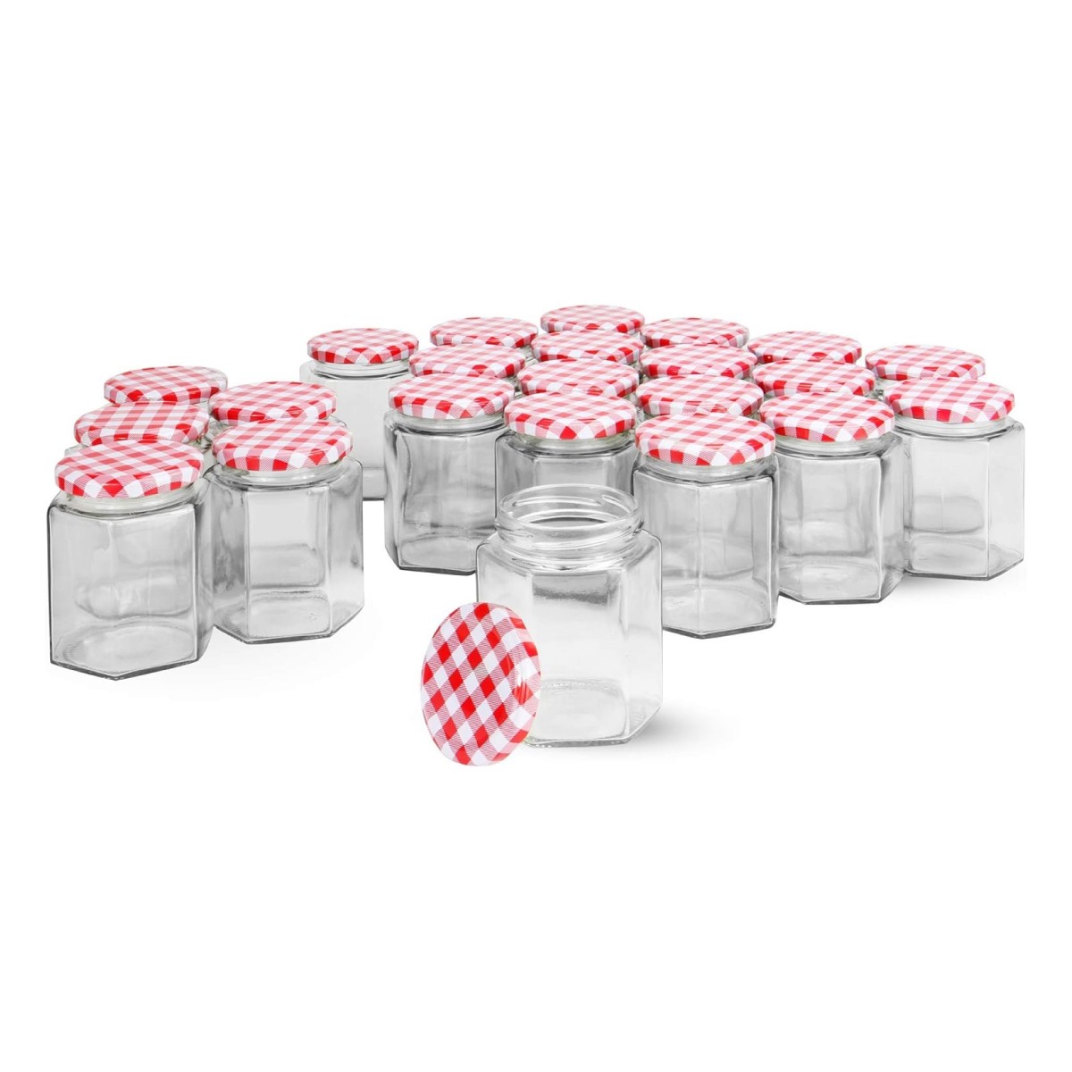 SET DE 12 FRASCOS VIDRIO CONSERVERO 45 ML - 1